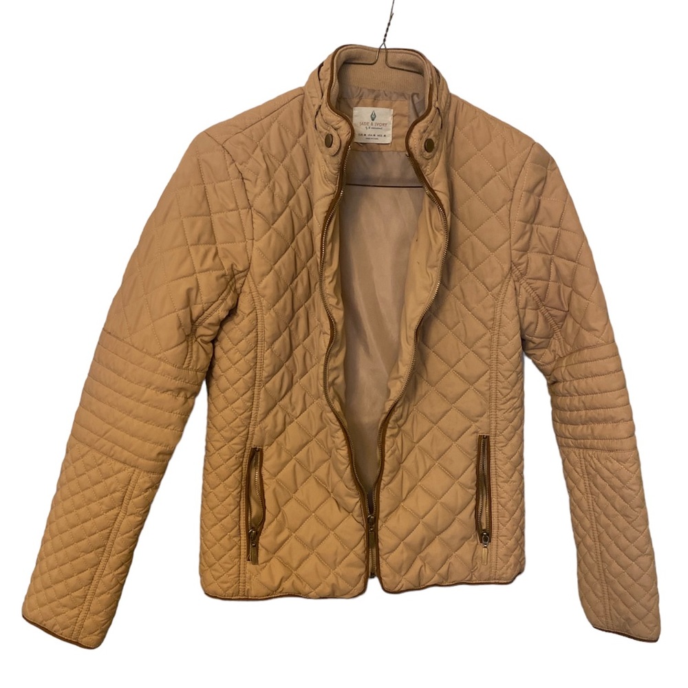 Jade and Ivory Brown Quilted Jacket sz M - Picture 3 of 11